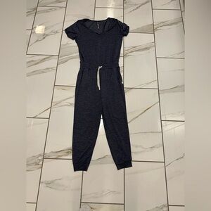 Vuori Dark Blue Jumpsuit with Drawstring